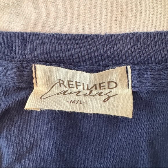 Refined Canvas Medium / Large Rock & Roll World Tour Oversized T-Shirt Concert - Picture 7 of 8